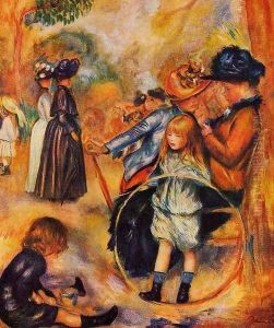 At The Luxembourg Gardens by Pierre Auguste Renoir