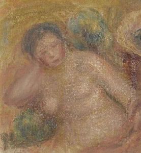 Femme Nue Assise by Pierre Auguste Renoir