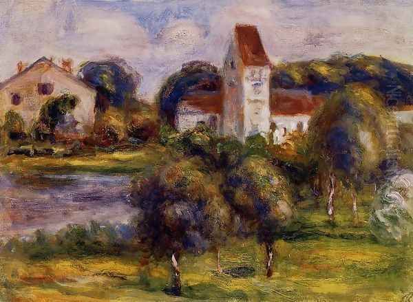 Breton Landscape Church And Orchard - view 1