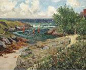 Le Port De Goulphar, Belle-ile-en-mer by Maxime Maufra