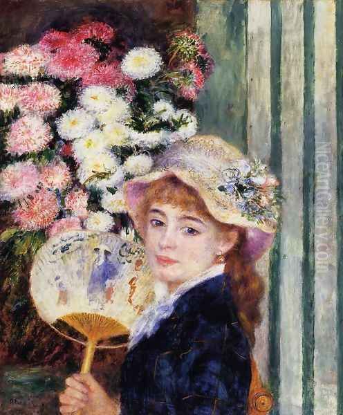Girl With Fan - view 1
