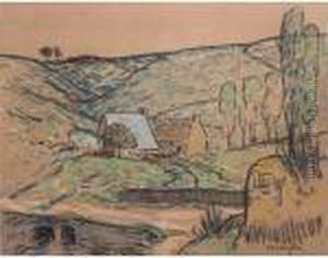 Landscape With Houses by Maxime Maufra