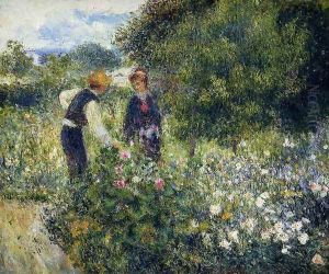 Picking Flowers by Pierre Auguste Renoir
