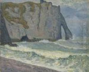 La Mer A Etretat by Maxime Maufra