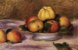 Apples On A Plate by Pierre Auguste Renoir
