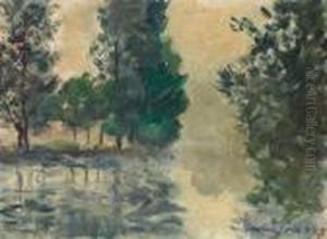 Brume Au Lever Du Soleil by Maxime Maufra