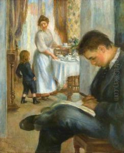 Breakfast At Berneval by Pierre Auguste Renoir