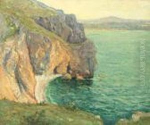 Les Falaises De Polhor, Morgat by Maxime Maufra