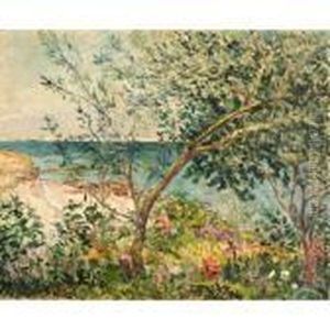 Jardin De Monsieur Maufra Sur La Mer by Maxime Maufra