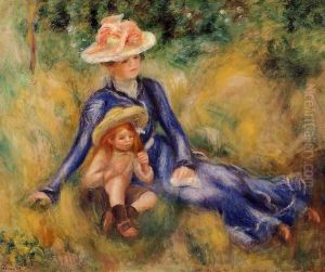 Yvonne And Jean by Pierre Auguste Renoir
