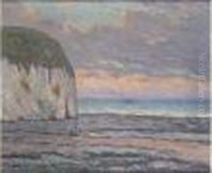 "soleil Couchant, Yport, 1900".