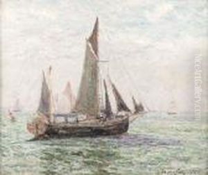 La Gabarre Anglaise, Le Havre by Maxime Maufra