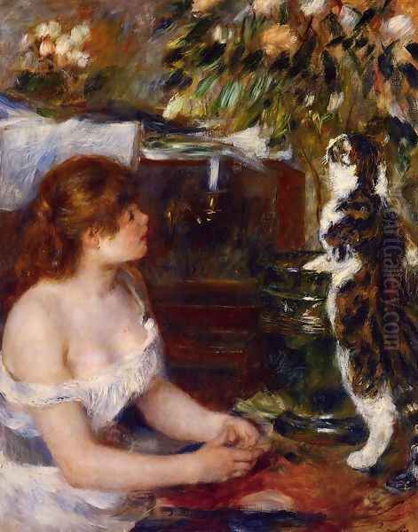 Girl And Cat - view 1