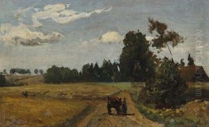 A Wagon In A Summer Landscape