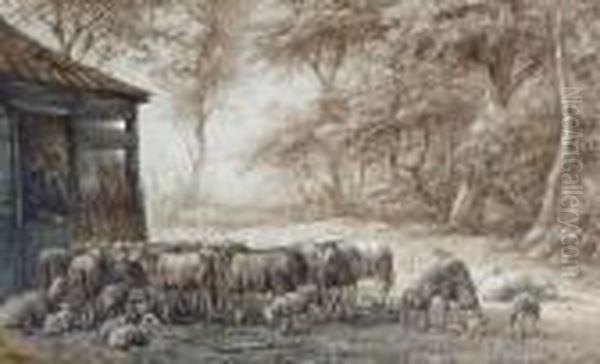 Shepherd And Flock - view 1