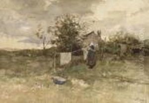 Aan De Was by Anton Mauve