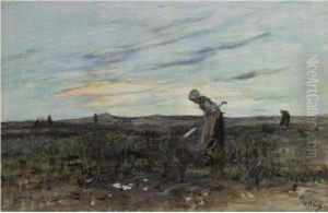 Les Glaneuses by Anton Mauve