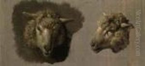 Sheep Heads by Anton Mauve