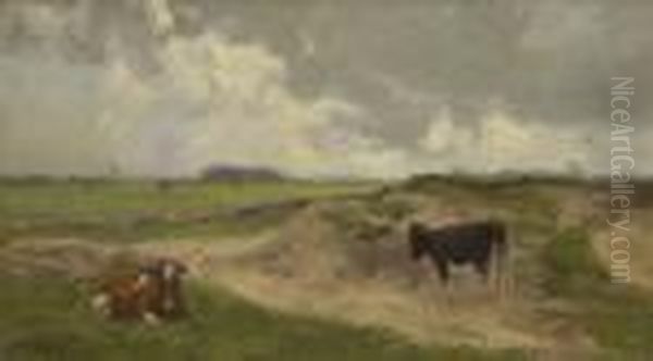 Zwei Kuhe In Wiesenlandschaft - view 1