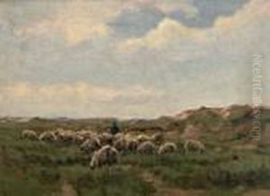 Herder Met Schaapkudde by Anton Mauve