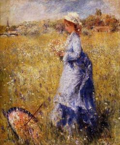 Girl Gathering Flowers