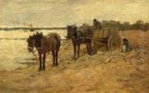 Resting On The River Bank by Anton Mauve