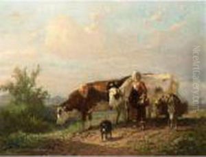 The Cowherdess by Anton Mauve