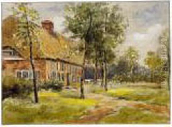 A Thatched House In A Wooded Garden - view 1