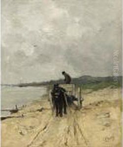 The Sand-cart by Anton Mauve