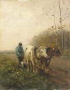 Ploughing A Field by Anton Mauve