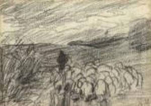 Leading The Flock by Anton Mauve