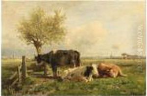 Cows In A Field by Anton Mauve