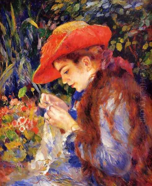 Mademoiselle Marie-Therese Durand-Ruel Sewing - view 1
