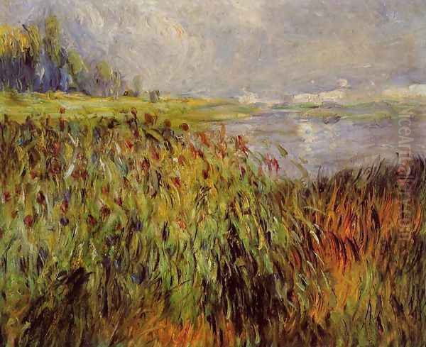 Bulrushes On The Banks Of The Seine - view 1