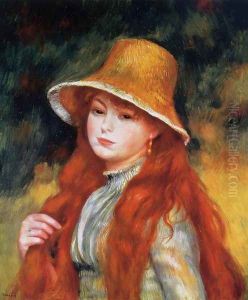 Young Girl In A Straw Hat