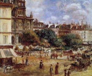 Place De La Trinite Paris by Pierre Auguste Renoir
