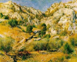 Rocky Craggs At L Estaque by Pierre Auguste Renoir