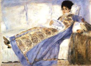 Madame Monet On A Sofa