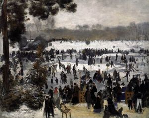Skaters In The Bois De Boulogne by Pierre Auguste Renoir