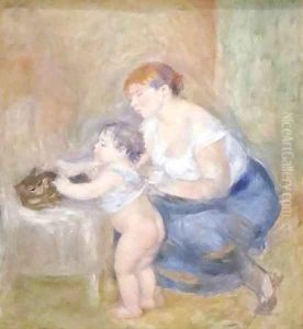 Mother and Child by Pierre Auguste Renoir