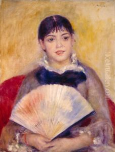 Girl With A Fan Aka Alphonsine Fournaise