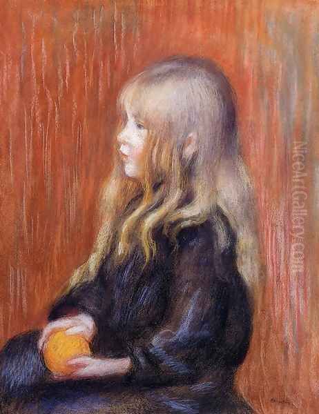 Coco Holding A Orange - view 1