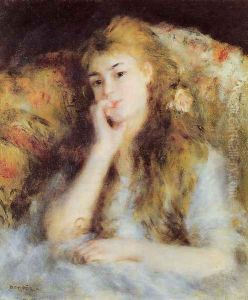 The Thinker Aka Seated Young Woman by Pierre Auguste Renoir