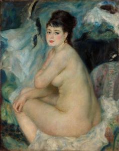 Nude Seated On A Sofa