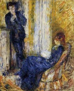 By The Fireside by Pierre Auguste Renoir