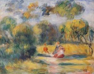 Figures In A Landscape by Pierre Auguste Renoir