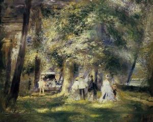 In St Cloud Park by Pierre Auguste Renoir