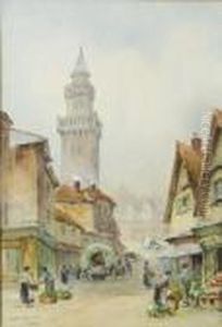 Continental Street Scene by William Bingham McGuinness