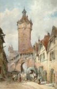 Bavarian Street Scene by William Bingham McGuinness