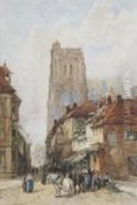 Abbeville Cathedral Tower, Normandy by William Bingham McGuinness